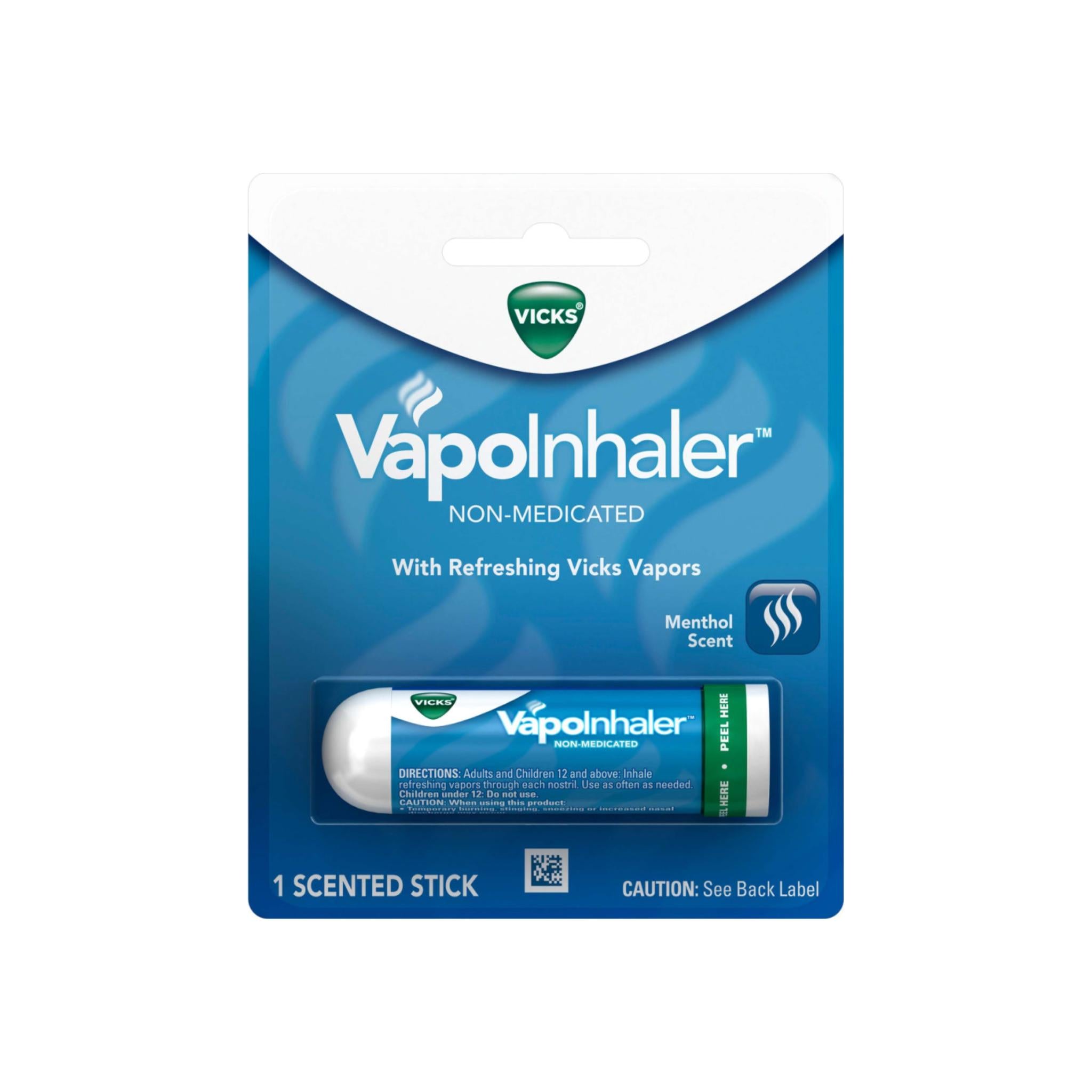Vicks Vapoinhaler, Non-Medicated, Menthol Vapor .007 Oz